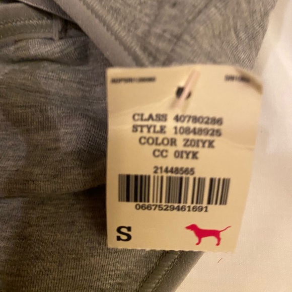 NWT PINK VICTORIA’S SECRET LOUNGE CAMI GRAY LOUNGEWEAR LAYERING TOP TANK - Picture 8 of 9